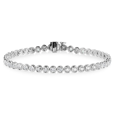 Bezel-Set Diamond Tennis Bracelet (1.00 ctw)