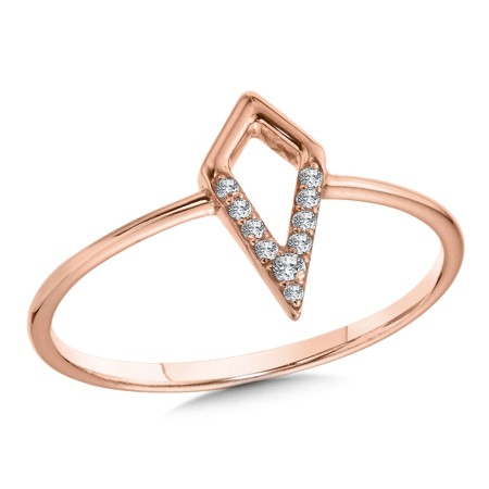 10K Diamond Kite Ring