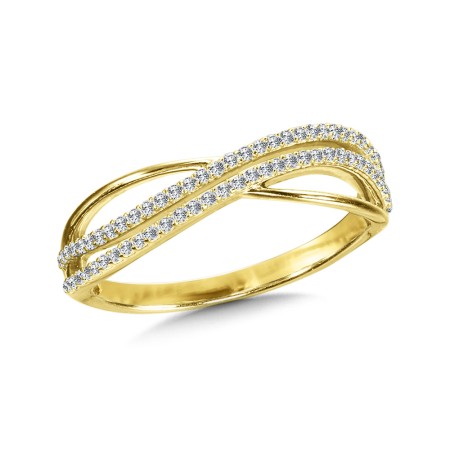 Infinity Criss Cross Diamond Ring