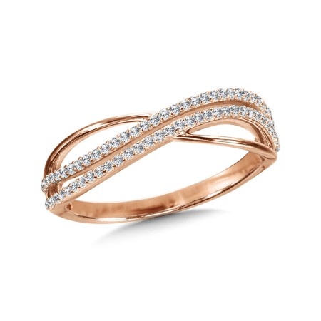 Infinity Criss Cross Diamond Ring
