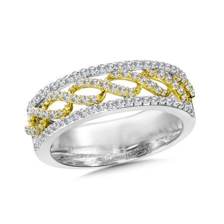 Criss Cross Diamond Fashion Ring