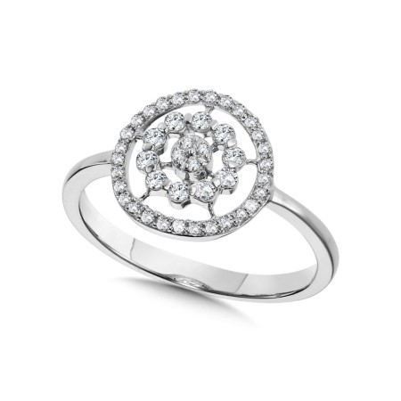 Diamond Ring in 14K White Gold