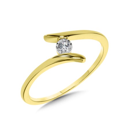 Diamond Ring in 10K Yellow Gold