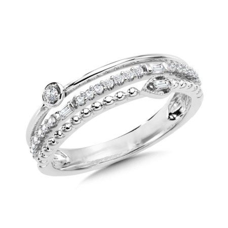 14K White Gold Diamond Ring