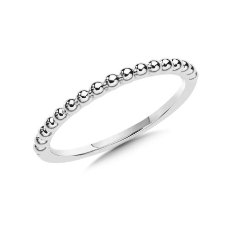 10K White Gold Stackable Band