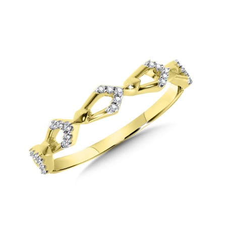 Kite Style Diamond Stackable Ring