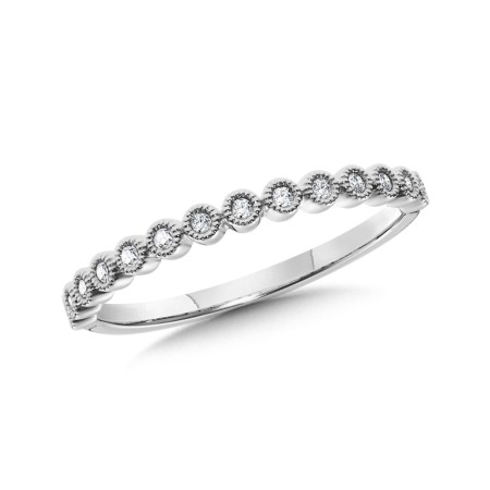White Gold Diamond Stackable Band
