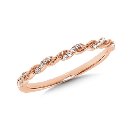 Crisscross Diamond Stackable Ring