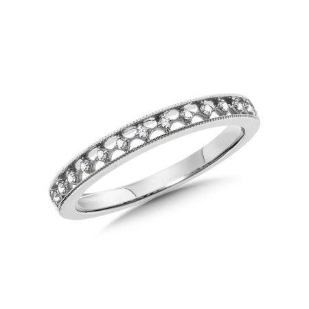 Open Milgraine Diamond Stack Band