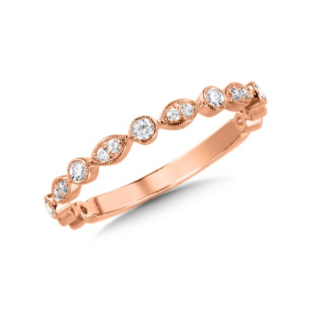 14K Rose Gold Diamond Ring