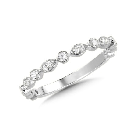 14K White Gold Diamond Ring