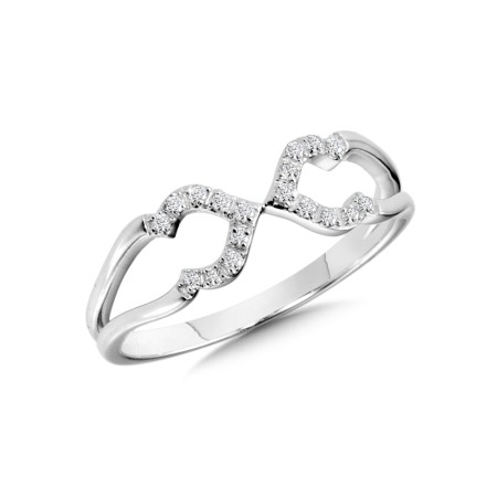 14K White Gold Diamond Ring