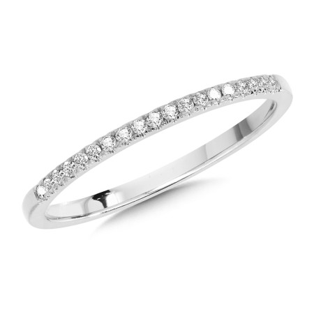 10K White Gold Petite Stackable Diamond Band - CDD3095-1W