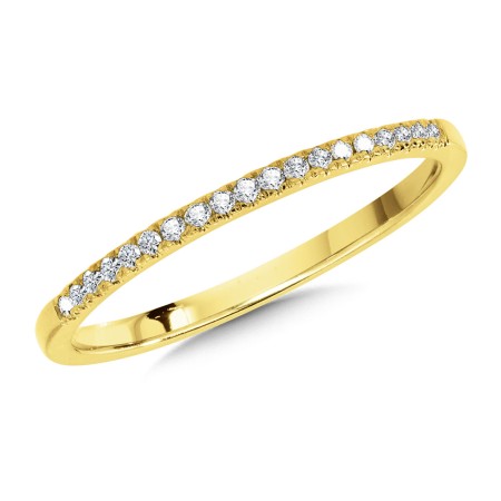 10K Yellow Gold Petite Stackable Diamond Band - CDD3095-1Y