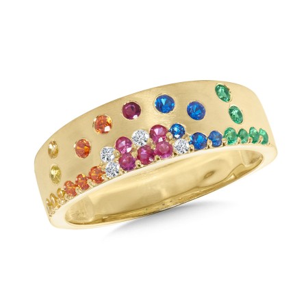 Lumina 14K Diamond & Mixed Gemstone Ring