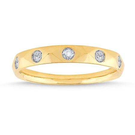 14K Gold & Diamond Stackable Ring