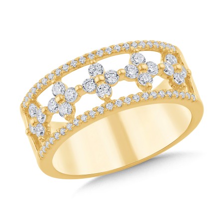 14K Diamond Statement Ring