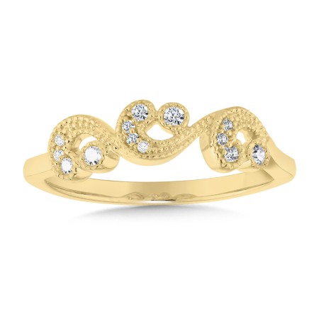 14K Gold & Diamond Vintage Ring