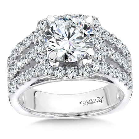 Split Shank Style Diamond Engagement Ring