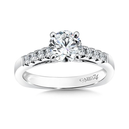 Diamond Engagement Ring with Side Stones