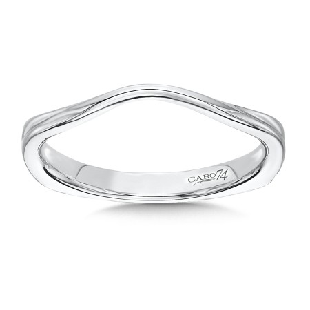Wedding Band in 14K White Gold
