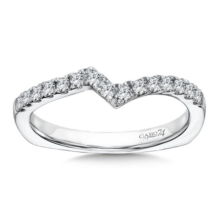 Diamond Wedding Band in 14K White Gold