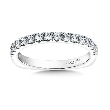 Diamond Wedding Band in 14K White Gold