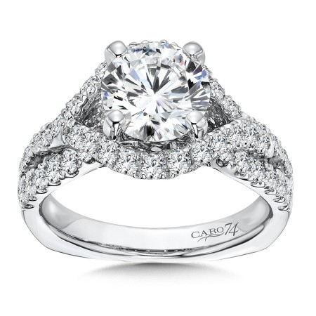 Grand Opulance Collection Diamond Criss Cross Engagement Ring