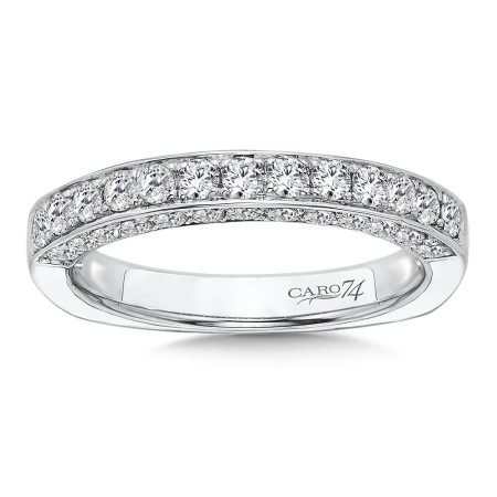 Diamond Wedding Band in 14K White Gold