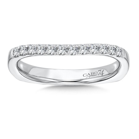 Diamond Wedding Band in 14K White Gold