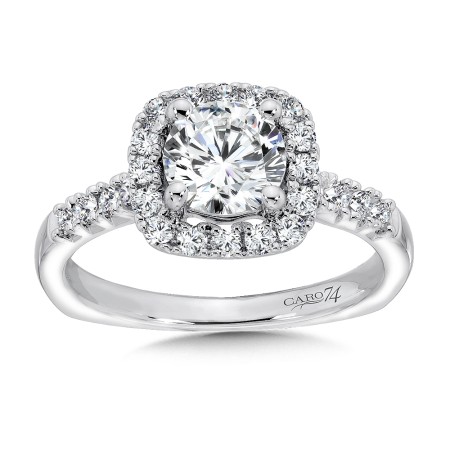 Elegance Collection Diamond Halo Engagement Ring