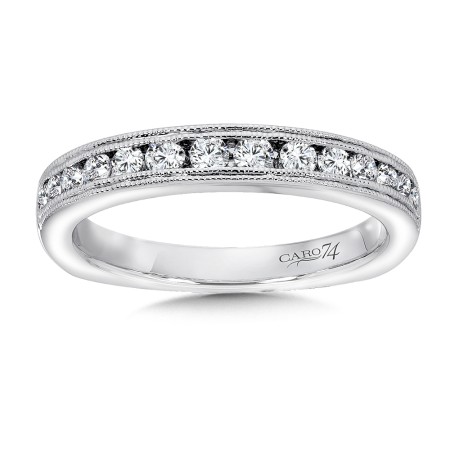 Channel Set Diamond Wedding Band