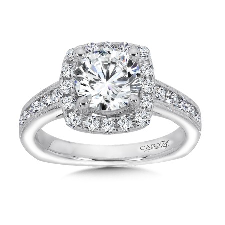 Inspired Vintage Collection Halo Engagement Ring