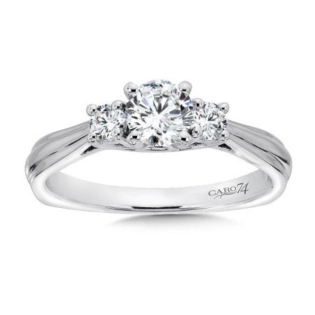Classic Elegance Three-Stone Engagement Ring