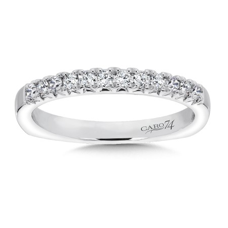 Diamond Wedding Band in 14K White Gold