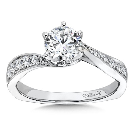 Classic Elegance Collection Criss Cross Diamond Engagement Ring