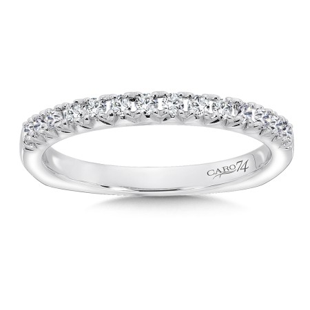 Diamond Wedding Band in 14K White Gold
