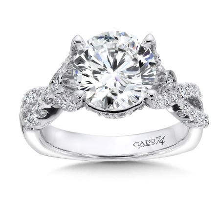 Grand Opulance Collection Criss Cross Engagement Ring