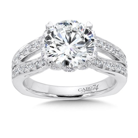 Grand Opulance Collection Split Shank Engagement Ring