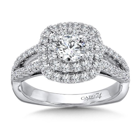 Luxury Collection Cushion-shape Double Halo Engagement Ring