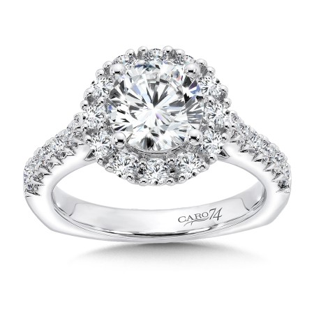 Grand Opulance Collection Round Halo Engagement Ring