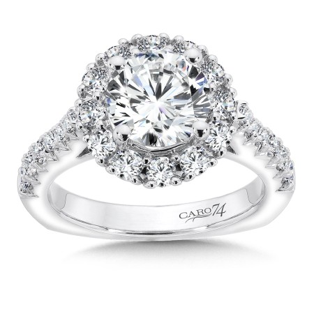 Grand Opulance Collection Round Halo Engagement Ring