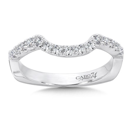 Diamond and 14K White Gold Wedding Ring 