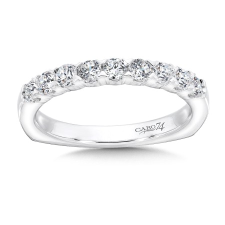 Diamond and 14K White Gold Wedding Ring 