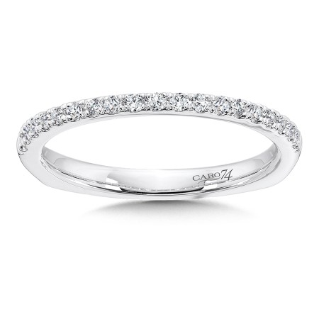 Diamond and 14K White Gold Wedding Ring 