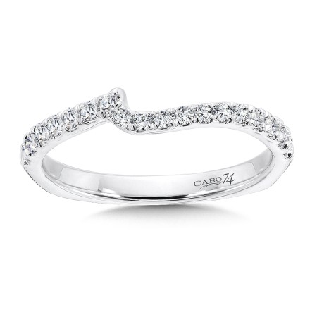 Diamond and 14K White Gold Wedding Ring 