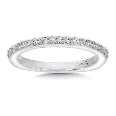 Diamond and 14K White Gold Wedding Ring 