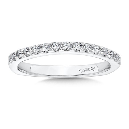 Diamond and 14K White Gold Wedding Ring 
