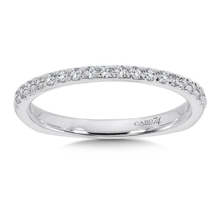 Diamond and 14K White Gold Wedding Ring 