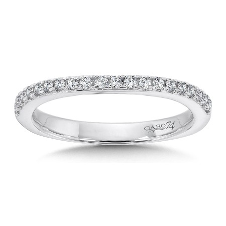 Diamond and 14K White Gold Wedding Ring 